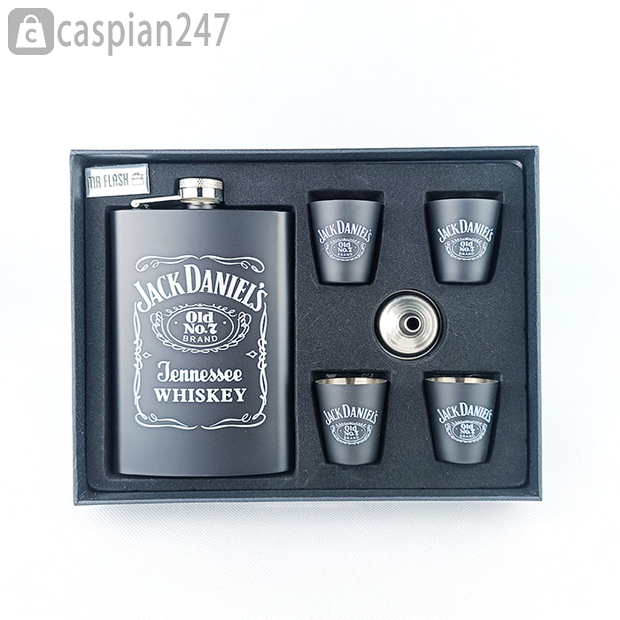 ست هیپ فلاسک (قمقمه جیبی) 4 شات جک دنیلز