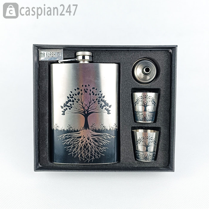 ست هیپ فلاسک (قمقمه جیبی)  2 شات درخت زندگی