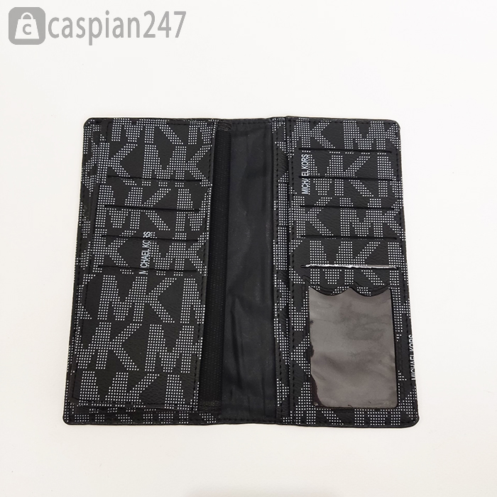 کیف پول چرم طرح ام کی