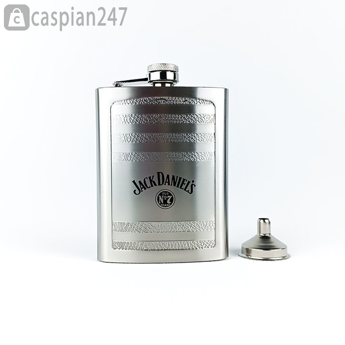 هیپ فلاسک (قمقمه جیبی) تکی جک دنیلز طوسی